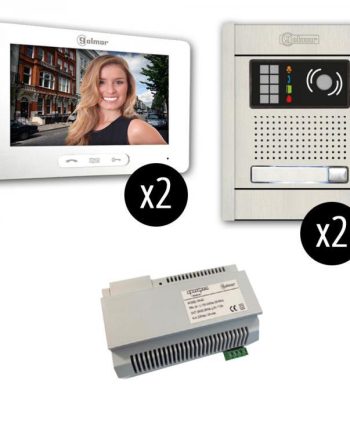 Alpha VKGB2-7-1AS-2M2D 1 Unit Touchscreen Video Entry Intercom Kit (2X2)