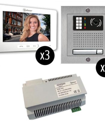 Alpha VKGB2-7-1SF-3M3D 1 Unit Touchscreen Video Entry Intercom Kit  (3X3)