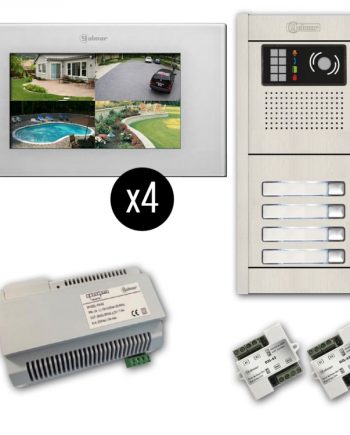 Alpha VKGB2-P7-4AS 4 Unit Touchscreen Video Entry Intercom Kit