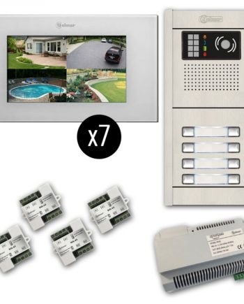 Alpha VKGB2-P7-7AS 7 Unit Touchscreen Video Entry Intercom Kit