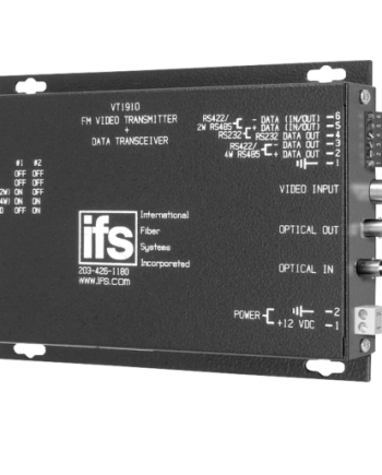 GE Security Interlogix VR1930WDM FM Video Receiver / Data Transceiver, SM Laser, 1 Fiber