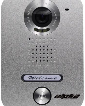 Alpha VR237S 1-Button Color Video Entry Panel, Surface-Mount
Alpha VR237S 1 Butt Video Door Station, Silver