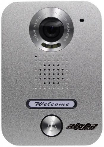Alpha VR237S 1-Button Color Video Entry Panel, Surface-Mount
Alpha VR237S 1 Butt Video Door Station, Silver