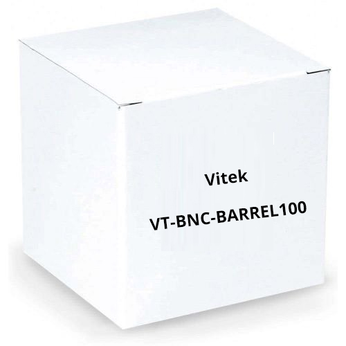 Vitek VT-BNC-BARREL100 BNC Coupler 75 Ohm, 100 Pack