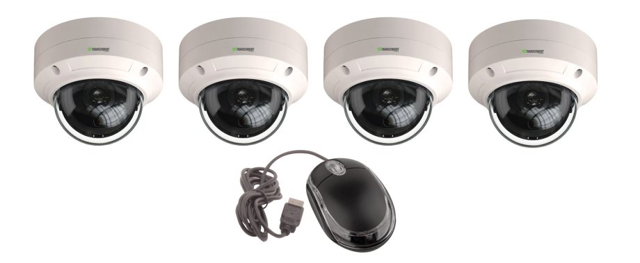 Vitek VT-THD5CKTFE-2 5 Megapixel 4-In-1 Indoor/Outdoor IR Dome Camera, 2.8mm Lens with 4 Channel 12V Power Supply