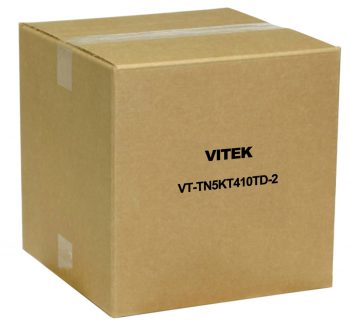 Vitek VT-TN5KT410TD-2 4 Channel Transcendent 10TB IP PoE NVR with 4 x 5 Megapixel H.265 IP Vandal Dome Cameras