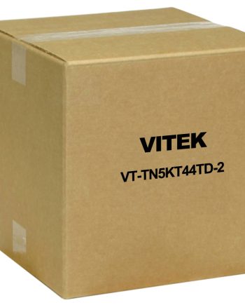 Vitek VT-TN5KT44TD-2 4 Channel Transcendent NVR, 4TB with 4 x 5 Megapixel IP Vandal Dome Cameras, 2.8mm Lens