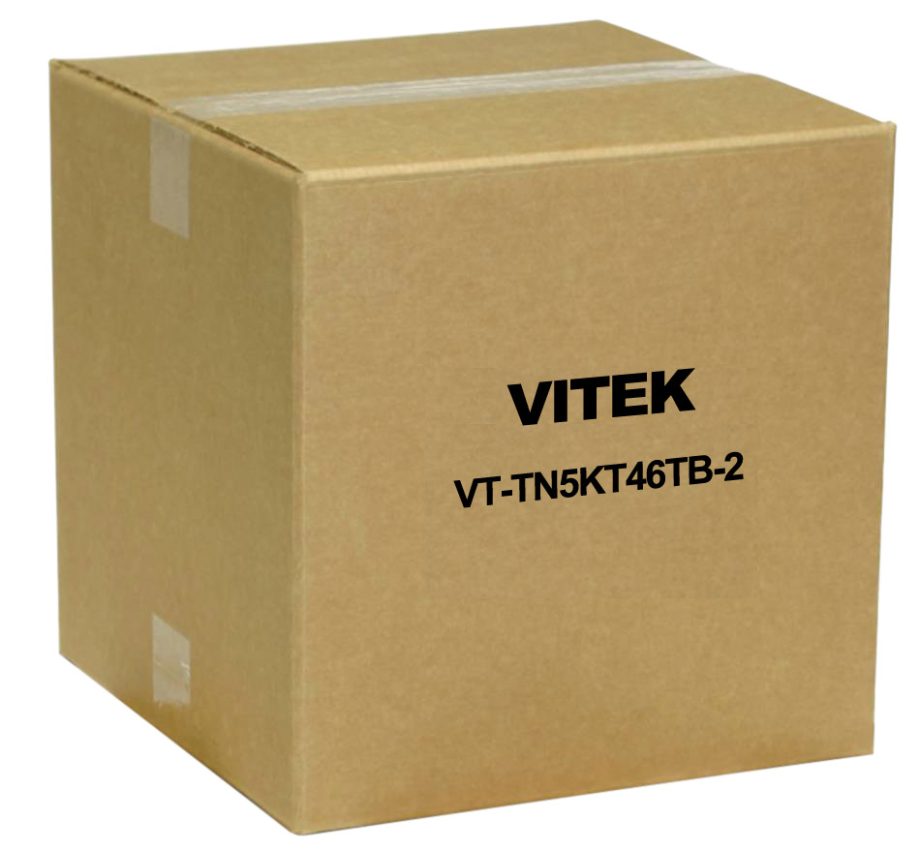 Vitek VT-TN5KT46TB-2 4 Channel Transcendent NVR, 6TB with 4 x 5 Megapixel IP Bullet Cameras, 2.8mm Lens