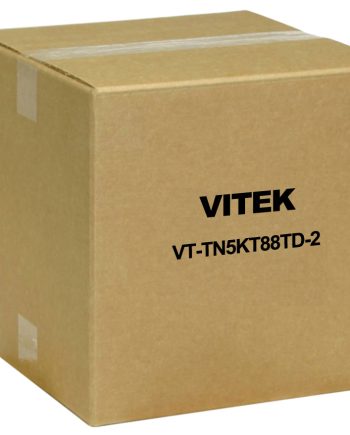 Vitek VT-TN5KT88TD-2 8 Channel Transcendent NVR, 8TB with 4 x 5 Megapixel IP Vandal Dome Cameras, 2.8mm Lens