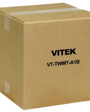 Vitek VT-TWMT-A1B 10″ Universal Wall Mount for Post Adapter, Black