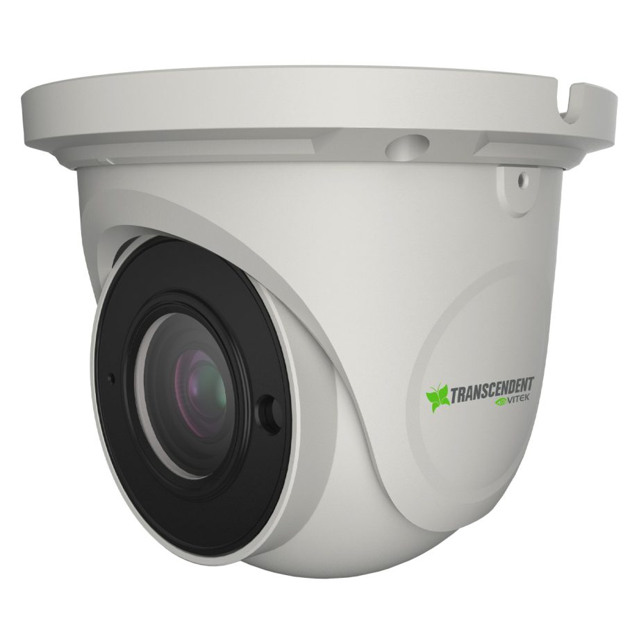 Vitek VTC-TNT8RMS 8 Megapixel 4K H.265 Indoor/Outdoor WDR IP Turret Camera with IR LED Illumination, 3.3-12mm Lens