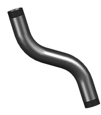 Crimson VWS14 14″ S-Curved Pipe for VW Video Wall, Black