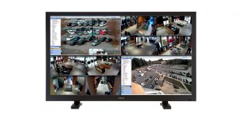 ViewZ VZ-4KVW-55UHD 55″ Quad View 4K UHD LED Monitor with 1×4 Full HD Video Wall Controller and Wall Mount