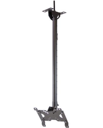 ViewZ VZ-CM308B Telescopic 3′ – 8′ Ceiling Mount with Length, Rotation and Tilt Adjust, Black