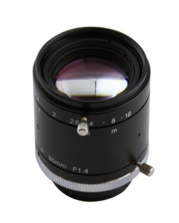 ViewZ VZ-DF35M-3MP-2  1″ 3MP FA Fixed Lens with Manual Iris 35mm F–1.4 C–Mount