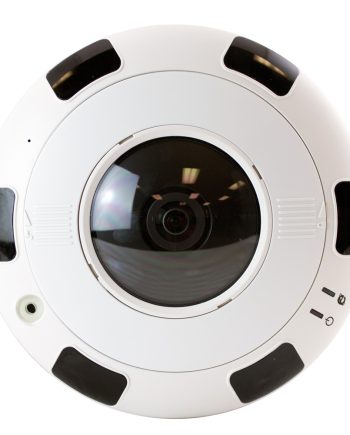 ViewZ VZ-FE-1 6 Megapixel Fisheye Network Outdoor Dome Camera, 1.6mm Lens, White