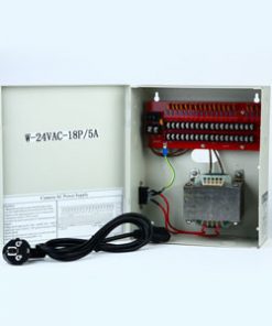 Cantek CTW-24VAC-18P-5A Power Supply, 18-Pole CCTV Power Distributor