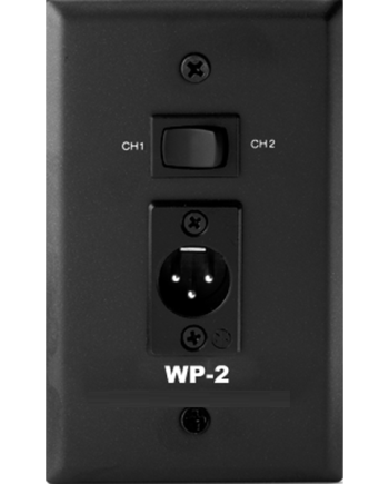 Bosch WP-2 Single Channel Wall Plate with 2 Channel Switch Male XLR-3 Type Connector