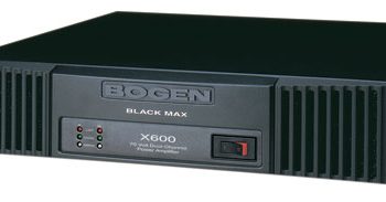Bogen X300 Max Power Amplifier 300W Per Channel @ 70V, Black