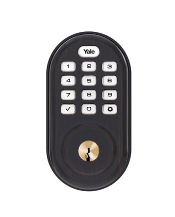 Yale YRD216-CBA-0BP Assure Lock Push Button, Oil Rubbed Bronze