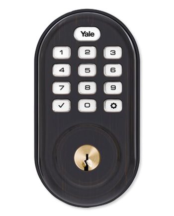 Yale YRD216-HA2-0BP Zigbee Push Button Deadbolt Assure Lock, Oil Rubbed Bronze