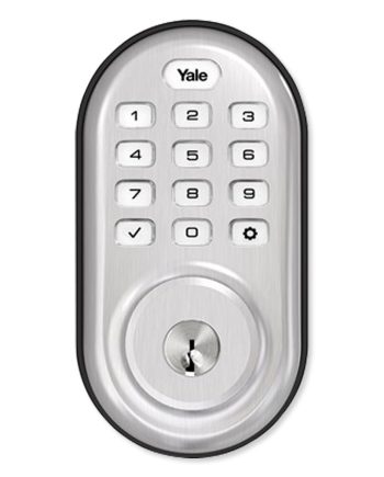 Yale YRD216-HA2-619 Zigbee Push Button Deadbolt Assure Lock, Satin Nickel