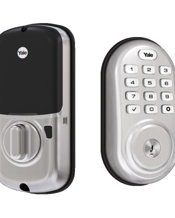 Yale YRD416-NR-619 Push Button Deadbolt with Bluetooth, Satin Nickel