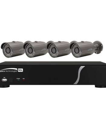 Speco ZIPL84B2 8 Channel NVR with 2TB and 4 Full HD 1080p Outdoor IR Bullet Cameras