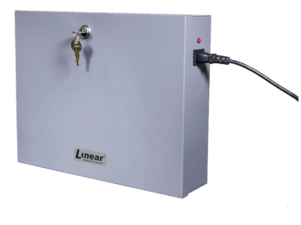 Linear 620 101281 10 AMP/8 Output, 12 and 24VDC Power Supply, Metal Housing