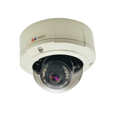ACTi B81 5 Megapixel IR Outdoor Day/Night Dome Camera, 3x Optical Zoom