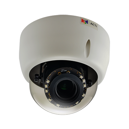 ACTi E610 10 Megapixel IR Indoor Day/Night Dome Camera, 3 1 13 3mm Lens