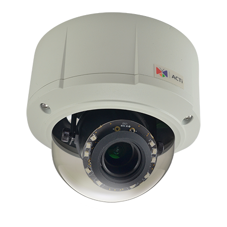 ACTi E89 10 Megapixel 4K Full HD Outdoor IR WDR Network Vandal Dome Camera, 3 1 13mm