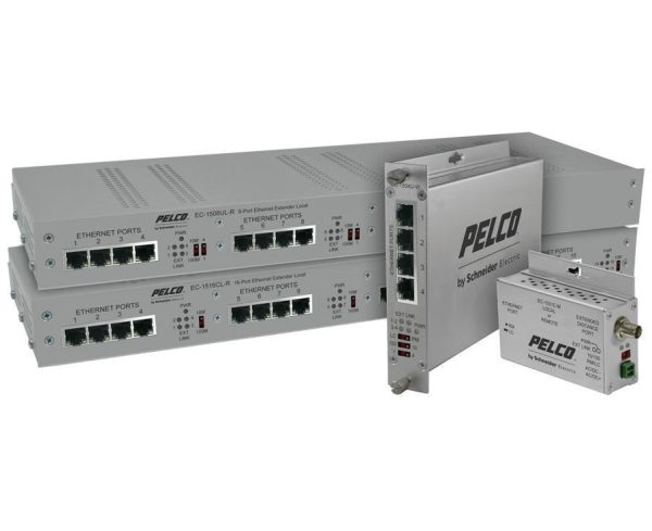 Pelco EC 1508UL R EthernetConnect 8 Port Ethernet over UTP Extender Local Unit
