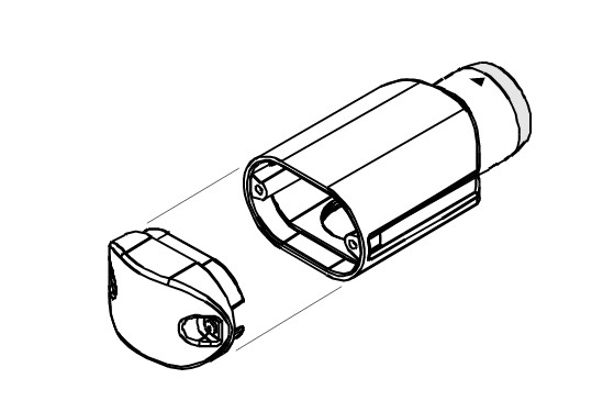 American Dynamics ROENDC Dome Mount Adapter, End Cap Assembly