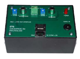 ETS, SMA1 LP C5, Microphone, 2 Watt Speaker Amplifier Interface With CAT5 Main Cable Run Connector