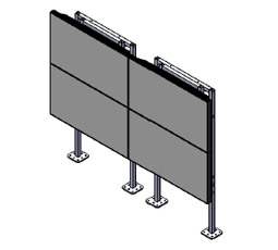 Orion WFSE 40rnc2x2 Video Wall Mount Floor