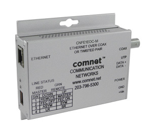 Comnet CNFE1EOC ComFit 10/100Mbps Media Converter, Commercial Grade Ethernet to Copper or COAX
