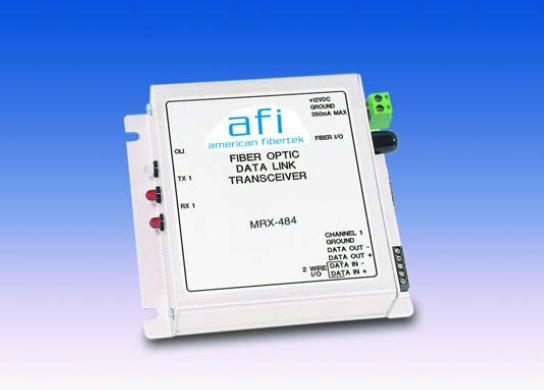 American Fibertek MX 484 RS422 Transceiver Hi Speed Data Module Transceiver Multi mode 2 Fiber SC Connectors