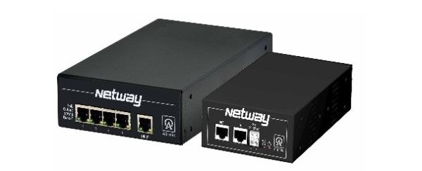 Altronix NETWAY4ESK Midspan Injector with 4 Port Switch Kit, 100Mbps, Includes Receiver and Transceiver/Switch