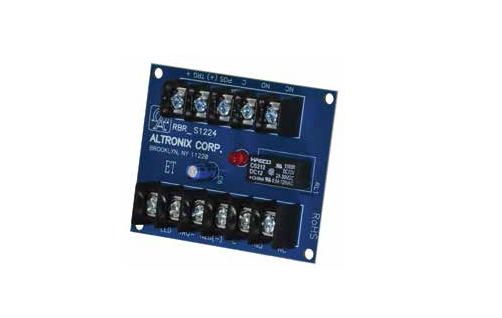 Altronix RBR1224 Relay Module, Toggle/Ratchet Relay, 12/24VDC, DPDT @ 5A   120VAC or 2A   28VDC