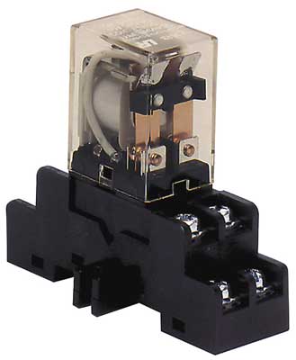 Altronix RDC24 Relay and Base Module, 24VDC, DPDT Contacts @ 10A   220VAC/28VDC, DIN Rail Mountable