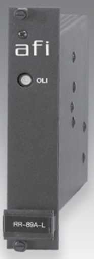American Fibertek RT 89A L Single Fiber Bi directional Transceiver, Rack Card Transmitter, Multimode