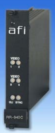 American Fibertek RT 940C 4 Channel Rack Card Transmitterr