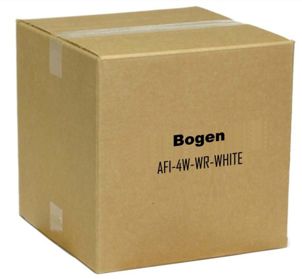 Bogen AFI-4W-WR-WHITE 2-Way Passive Loudspeaker System, Wide, Weather Resistant, White<span class="codevz-product-category-after-title">Audio</span>