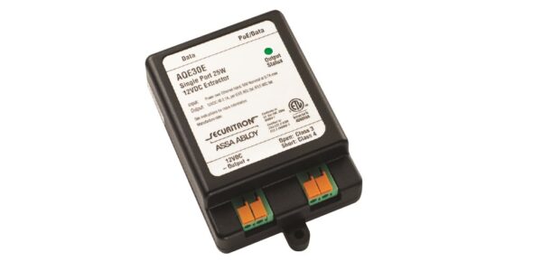 Securitron AQE30E PoE Single Port MidSpan Extractor, 0.6A