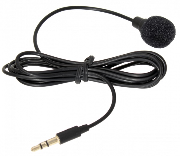 ENS CC7101 Mini Microphone Plug, 3.5mm, 5ft Cable