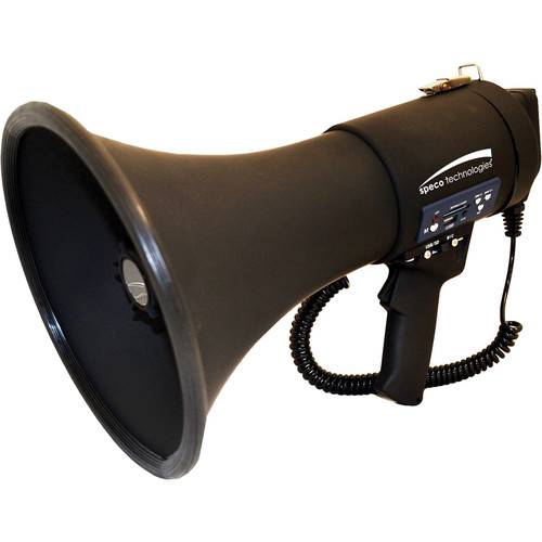 Speco ER390UMB All-Black 20W Watt Deluxe Megaphone with Siren<span class="codevz-product-category-after-title">Audio</span>