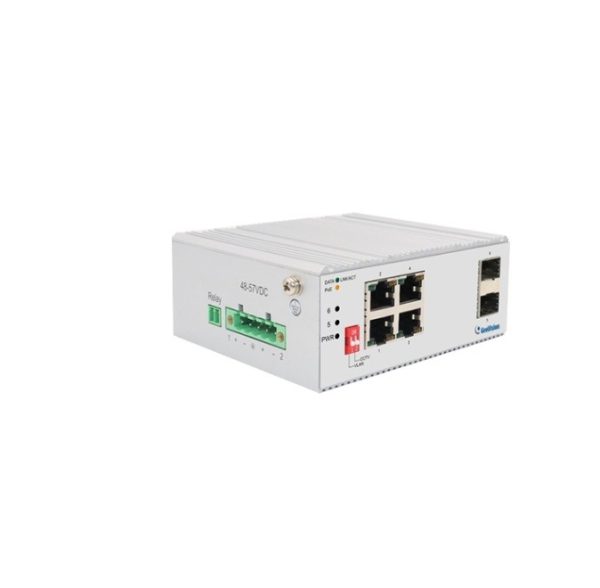 Geovision 84-APOE41W-2010 GV-APOE0410-E 4-port Gigabit 802.3at and 2-port Gigabit SFP Industrial PoE Switch<span class="codevz-product-category-after-title">Network</span>