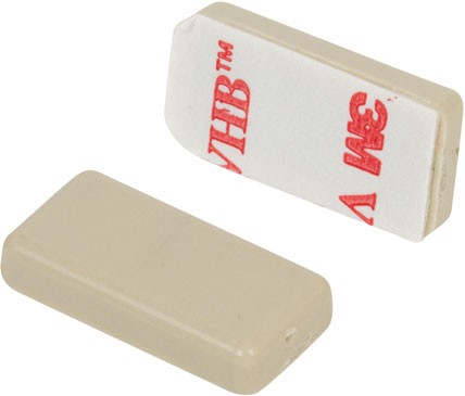 Nascom MN123787TP H1/8" x W3/8" x L7/8" Overmolded Bar Magnet Tan