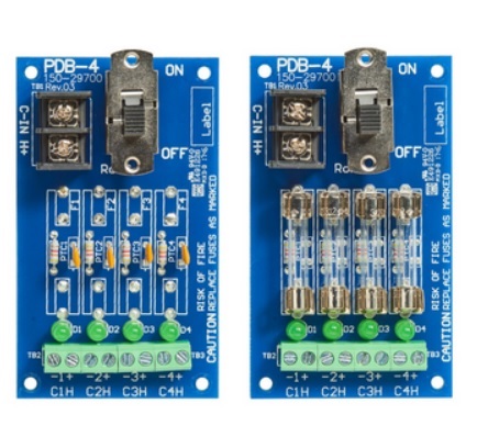 Securitron PDB 4C2 4 PTC Polyswitch Output, 2 Amp Power Distribution Board